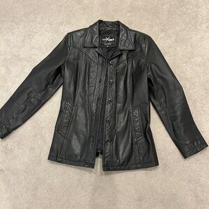 Maxima Women's Classic Black Leather Jacket